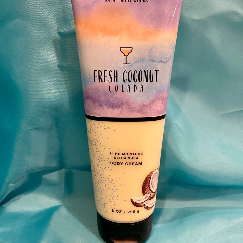 NEW Bath and Bodyworks fresh coconut colada body cream